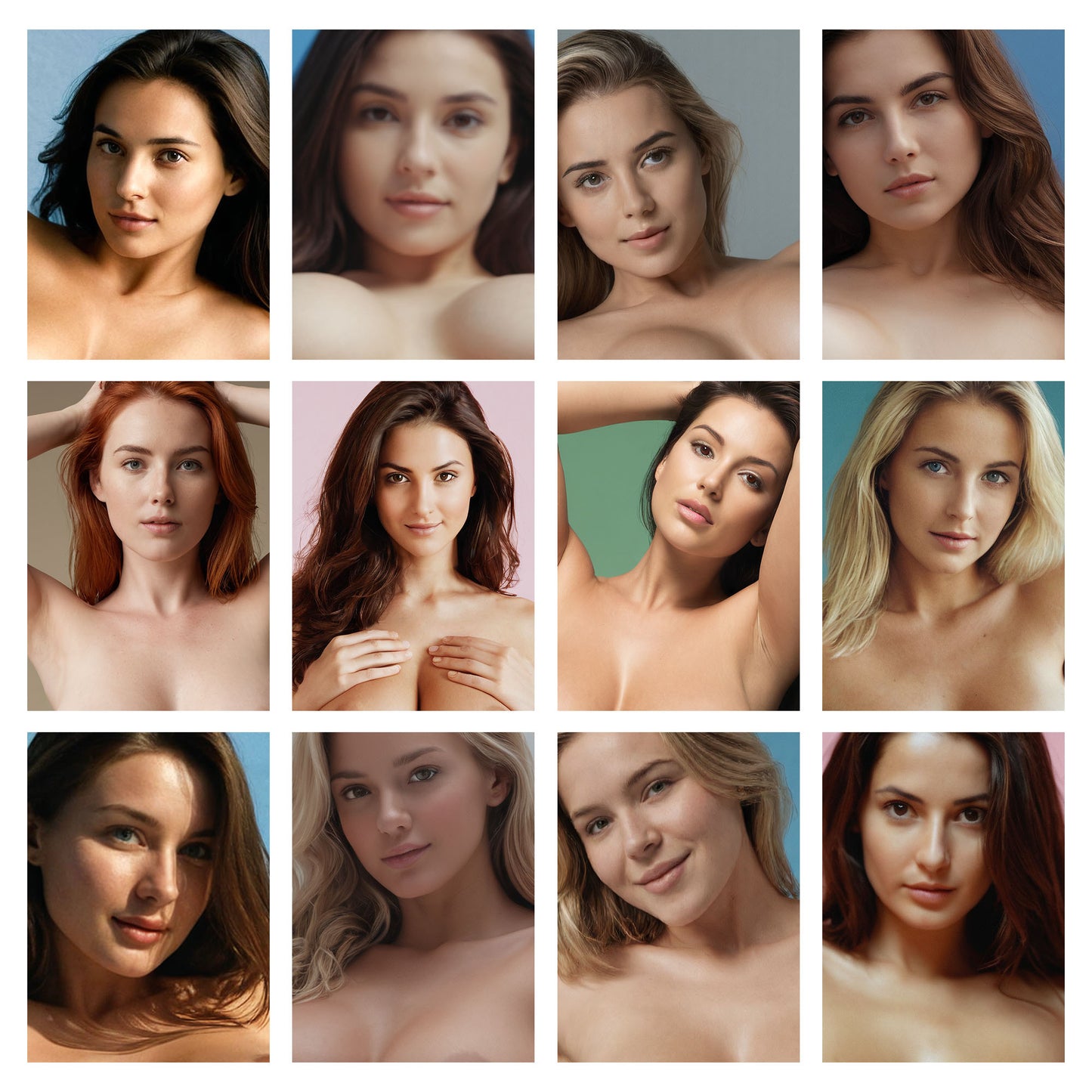 2026 In Studio Women Full Frontal, Sexy Full Frontal Nudity Studio Photos, Beautiful Women Posing in Erotic Photography,