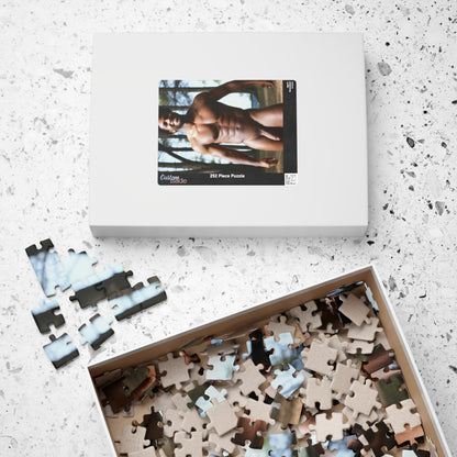 Male Nude Photo, Puzzle with Big Penis, Black Man's Dick Pic, Jigsaw Puzzle, Gift for Bachelorette or Gay Bachelor Party, Dirty Present