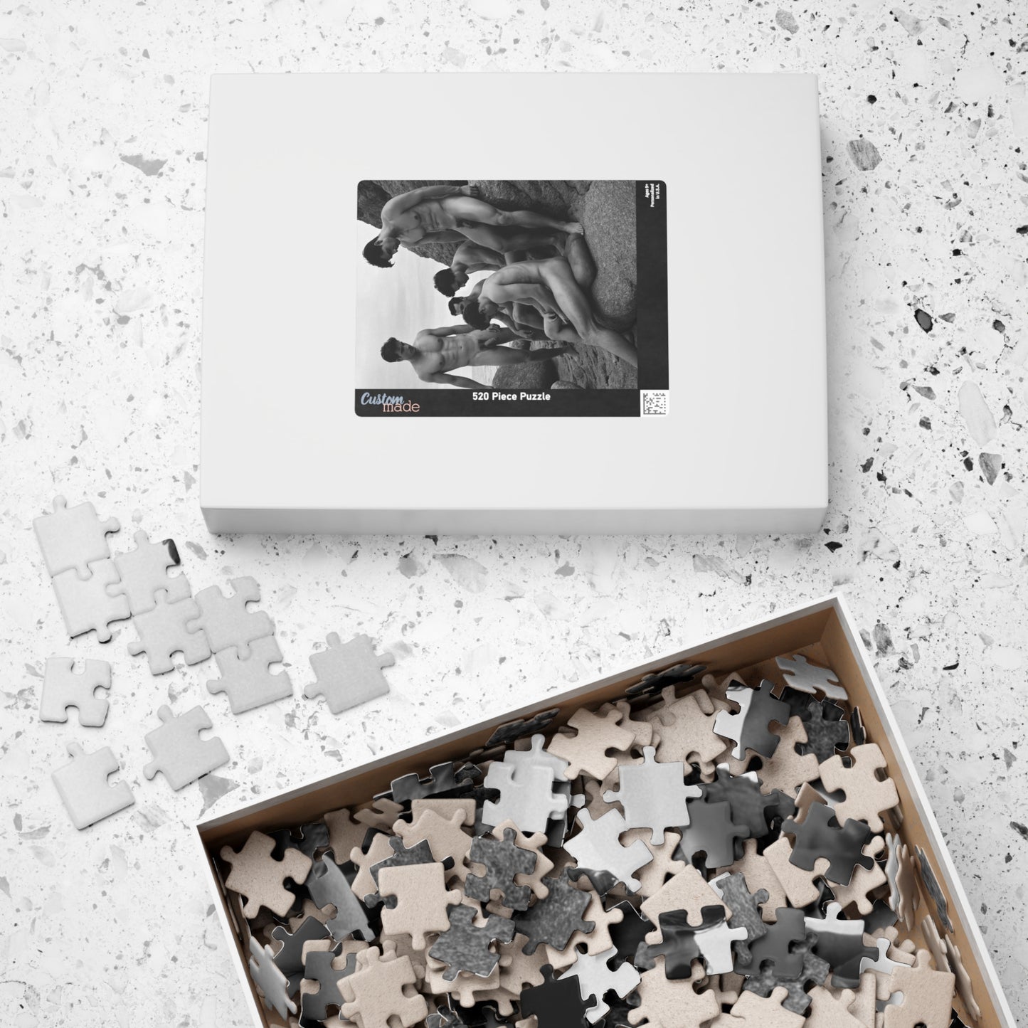 Nude Puzzle, Naked Men at Beach, Full Frontal Nudity Jigsaw Puzzle, Group Dick Pic, Straight Guys Naked Together, Funny Gift for Bachelorette or Gay Bachelor Party