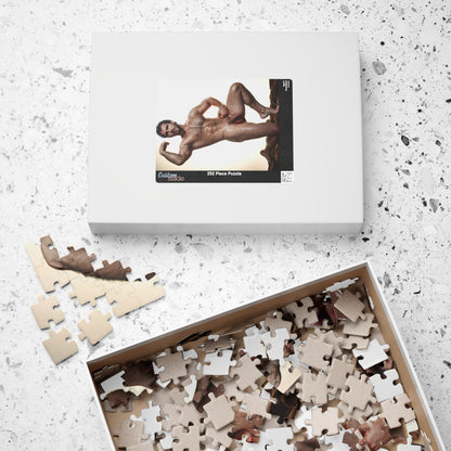 Beefcake Nude Photo Puzzle, Naked Bodybuilder Jigsaw Puzzle, Dick Pic, Hung Male Model in Erotic Photo Puzzle, Funny Gift for Bachelorette or Gay Bachelor Party