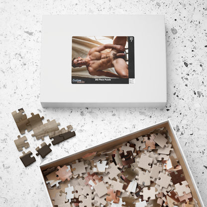 Beefcake Nude Photo Puzzle, Sexy Man Jigsaw Puzzle, Dick Pic, Hung Male Model in Erotic Photo Puzzle, Funny Gift for Bachelorette or Gay Bachelor Party